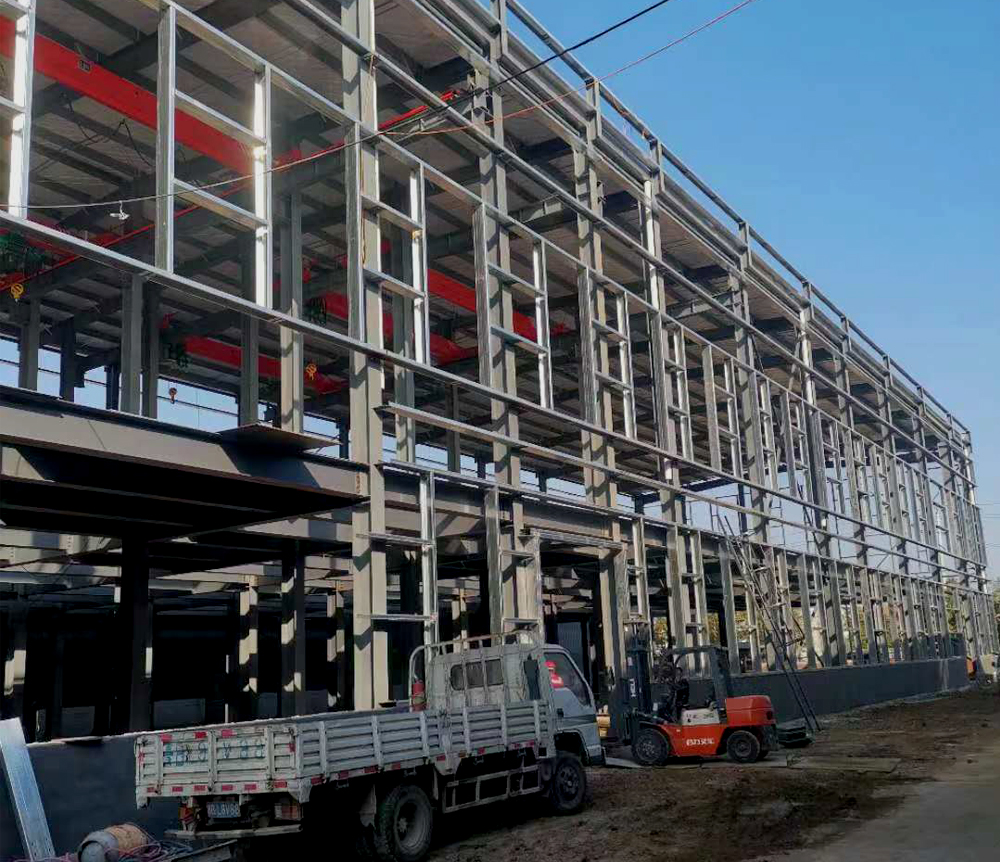 青島中新華美：新車間開建施工，企業(yè)擴容促生產(chǎn)